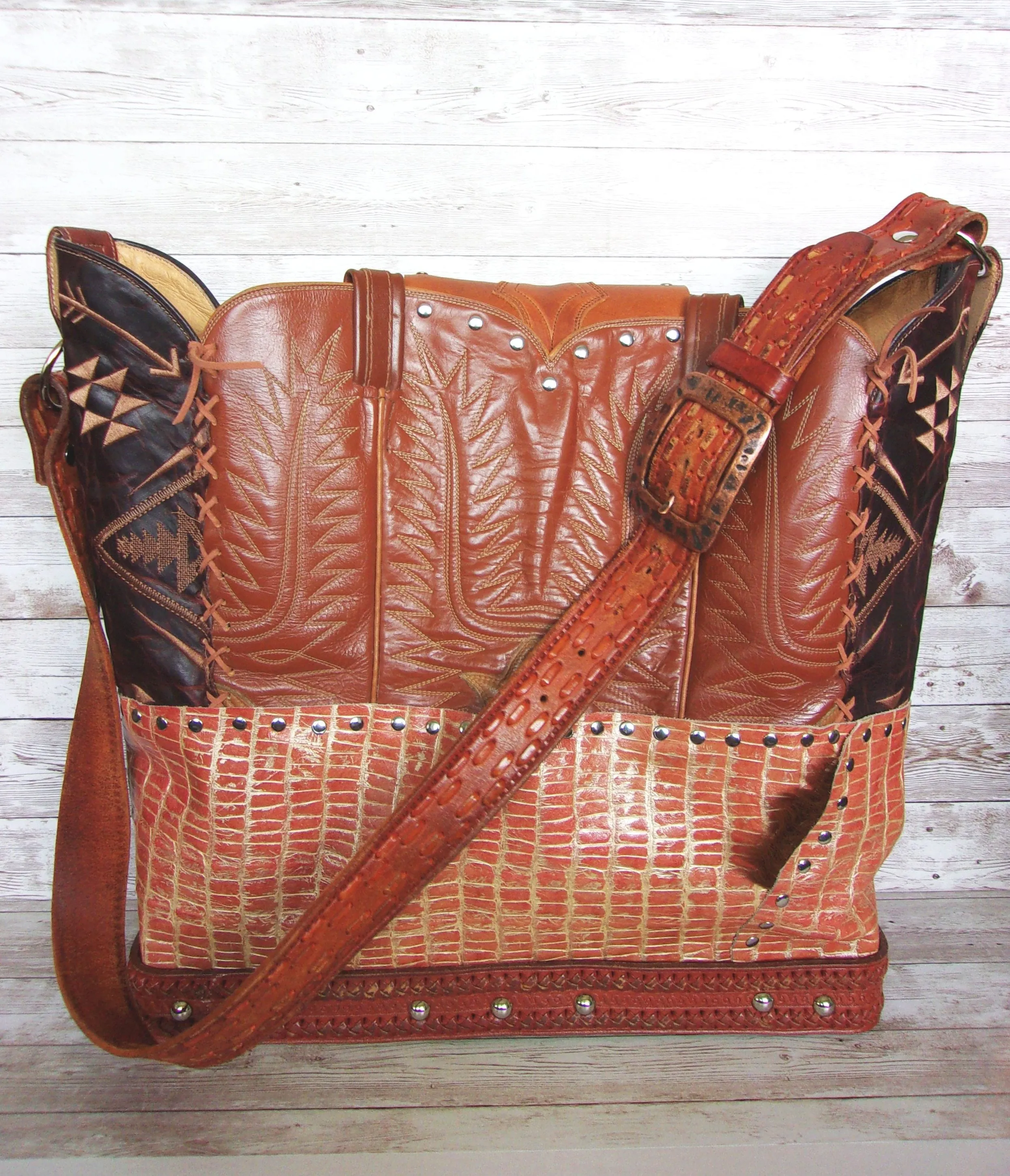 Cowboy Boot Laptop Tote LT48