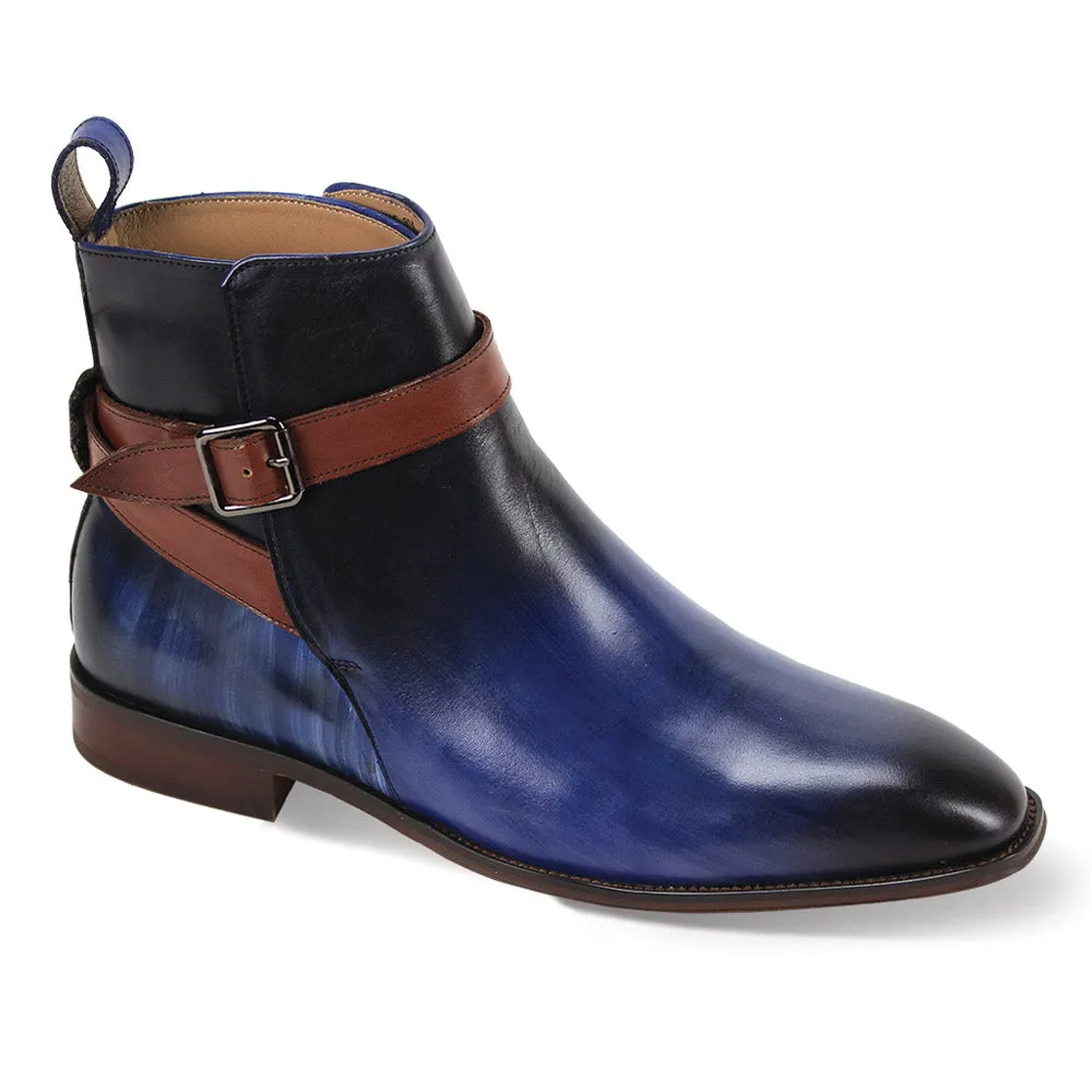 Giovanni Rustic Patina Leather Jodhpur Boots
