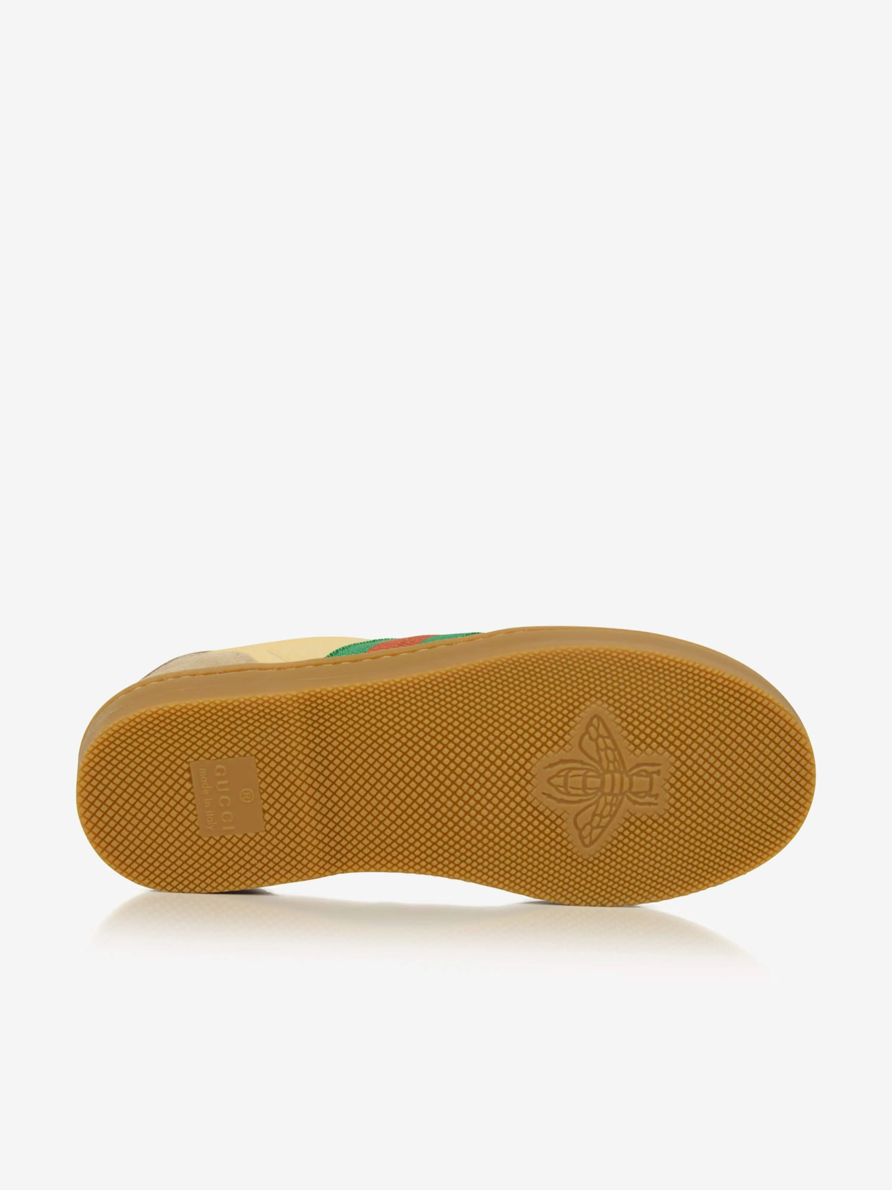 Gucci G74 Leather Trainers With Web