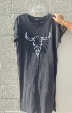 Longhorn Maxi Tee Dress