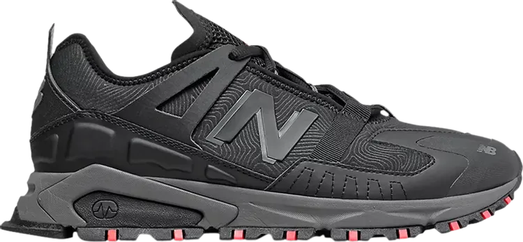New Balance XRCT 'Black Energy Red' sneakers, black