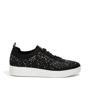 Rally Sneaker in Black and Crystal