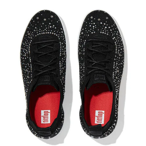 Rally Sneaker in Black and Crystal